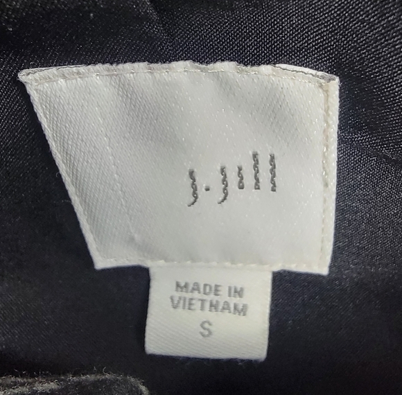 J. Jill Black Cream Windowpane Print Fill Zip Front Jacket Lined Size Small - Picture 5 of 13